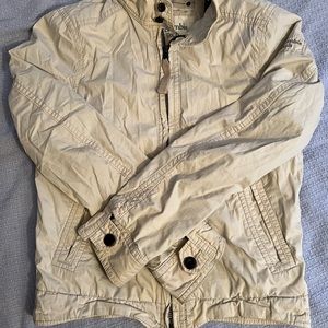 Abercrombie and Fitch Men’s Jacket Size Large.  Moto Style Lightweight Spring
